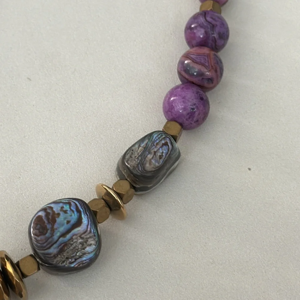 Albone and Amethyst Necklace - Picture 2 of 5